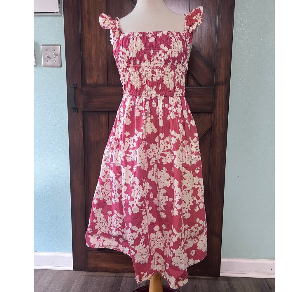 Mi Ami for Francesca Pink Floral Sundress with Pockets‎ Women's L